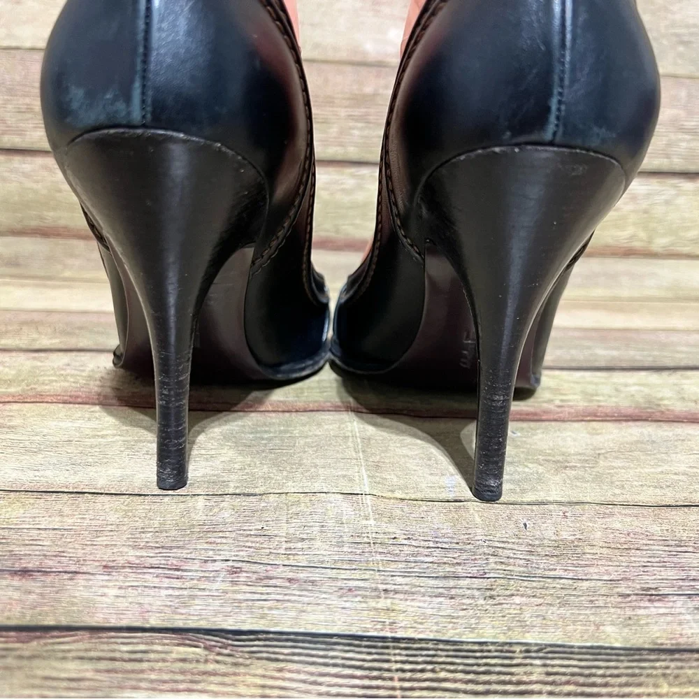 Salvatore Ferragamo Black Leather Heels